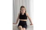 Alice μπλούζα crop top μαύρη S24-A14032