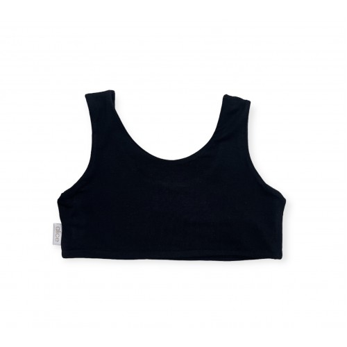 Alice μπλούζα crop top μαύρη S24-A14032