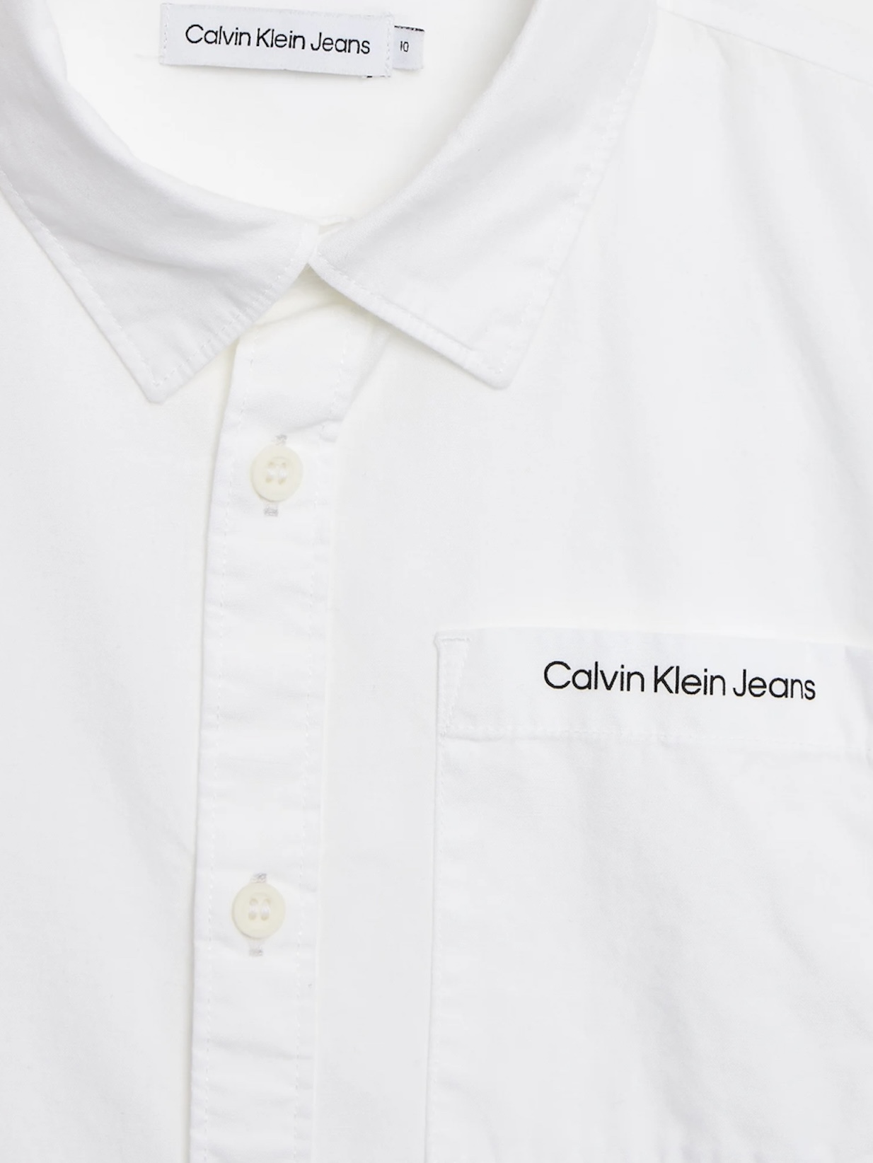 Calvin Klein πουκάμισο λευκό IB0IB01737-YAF