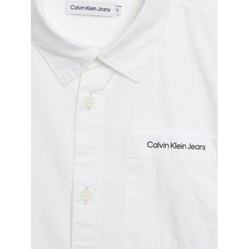 Calvin Klein πουκάμισο λευκό IB0IB01737-YAF