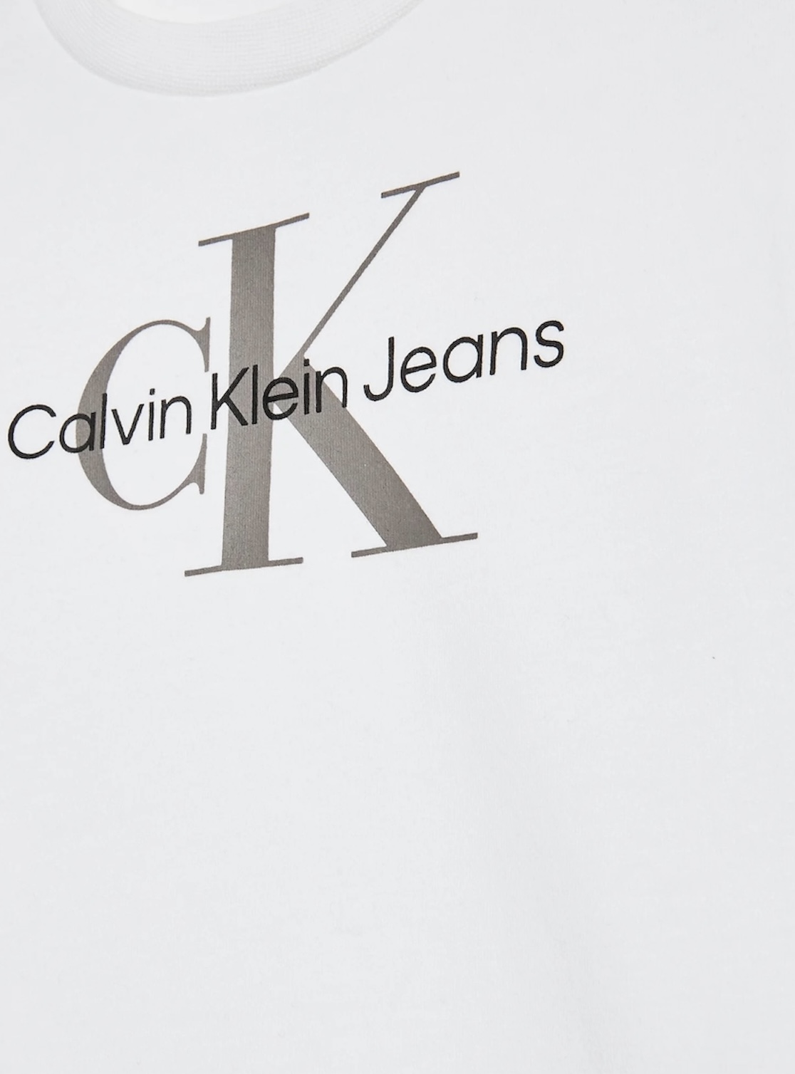 Calvin Klein λευκή μπλούζα IN0IN00005-YAF