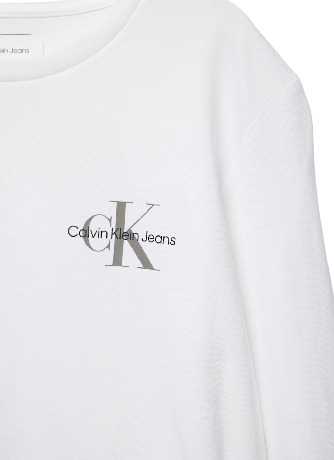 Calvin Klein μπλούζα λευκή IU0IU00677-YAF