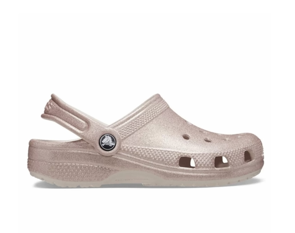 Crocs σαμπό ροζ χρυσό με γκλίτερ 206993-6WV