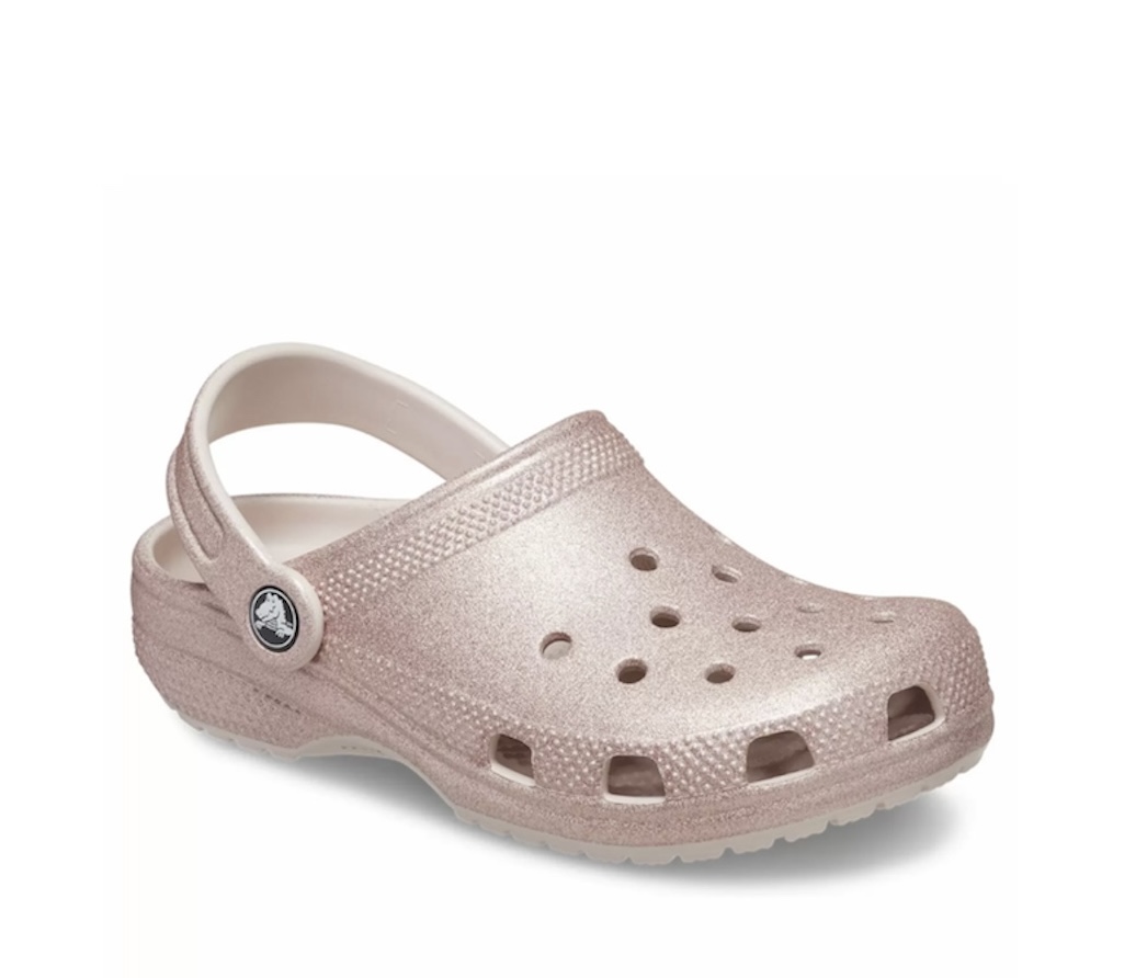 Crocs σαμπό ροζ χρυσό με γκλίτερ 206993-6WV