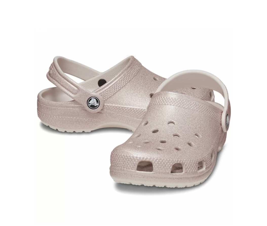 Crocs σαμπό ροζ χρυσό με γκλίτερ 206993-6WV