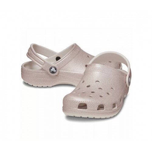 Crocs σαμπό ροζ χρυσό με γκλίτερ 206993-6WV