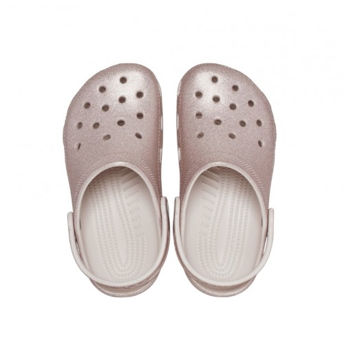 Crocs σαμπό ροζ χρυσό με γκλίτερ 206993-6WV