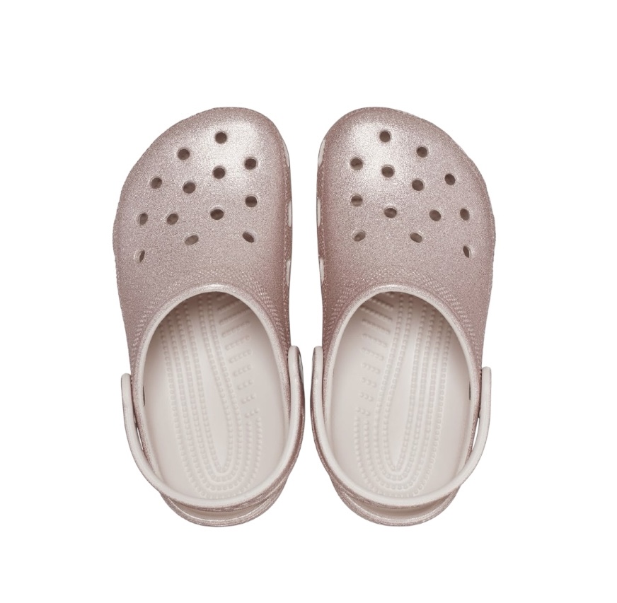 Crocs σαμπό ροζ χρυσό με γκλίτερ 206993-6WV