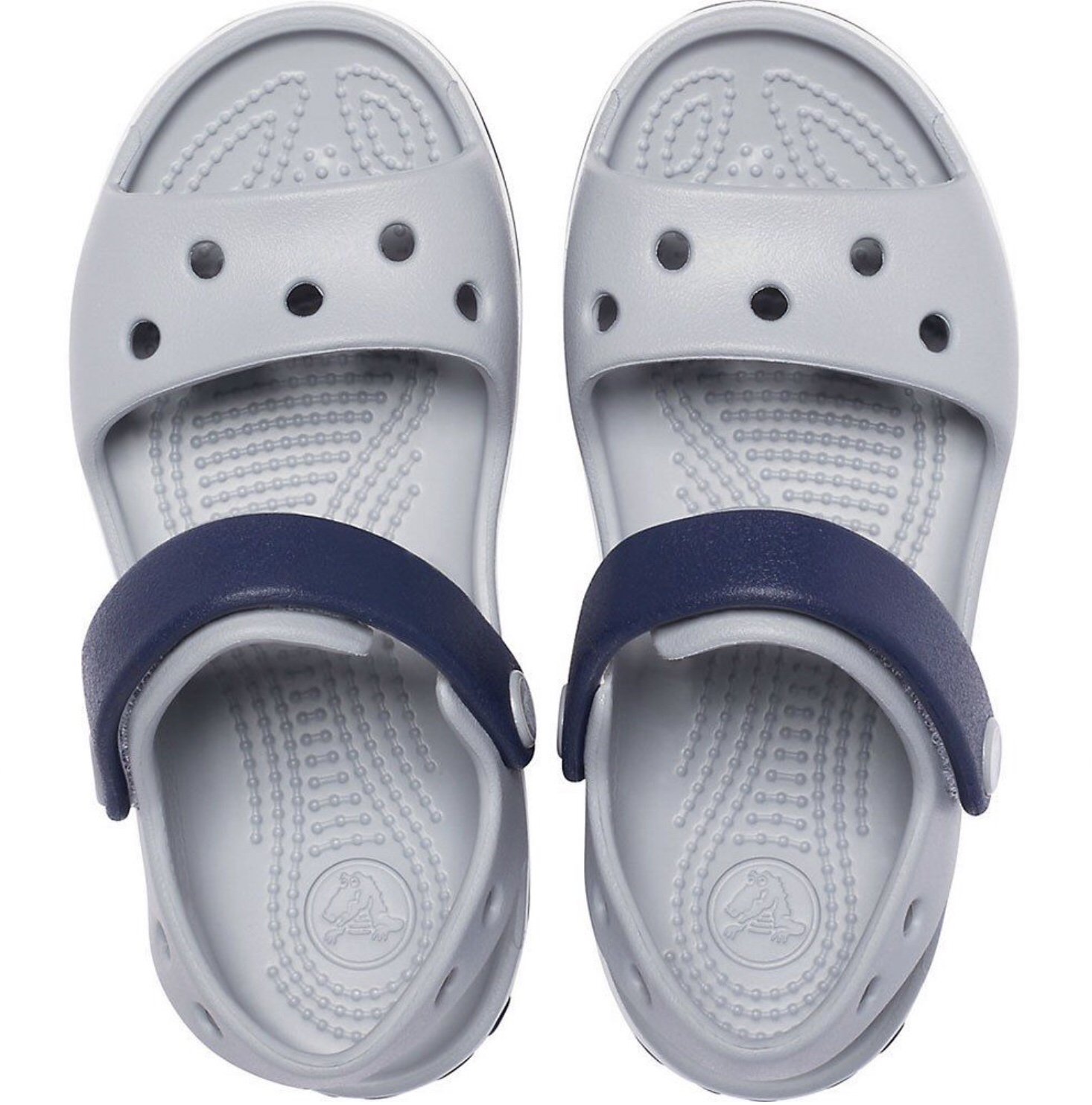 Crocs crocband sandal kids 12856-01U light grey/navy