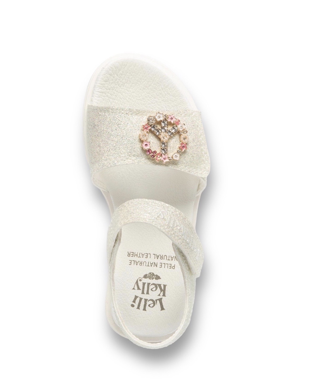 Lelli Kelly πέδιλο λευκό LKCV3570 GLITTER BIANCO