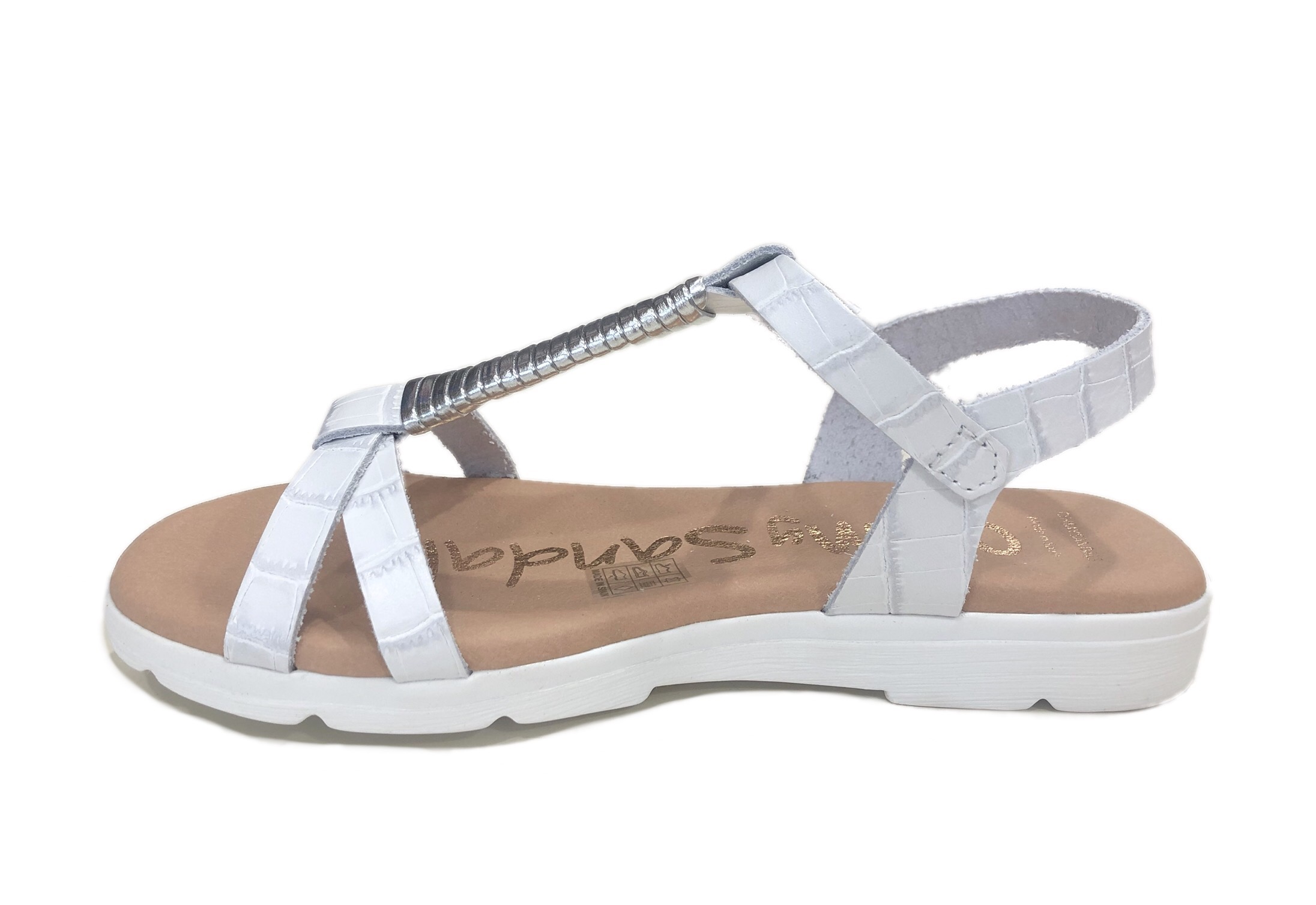 Oh my Sandals πέδιλο 4622 λευκό