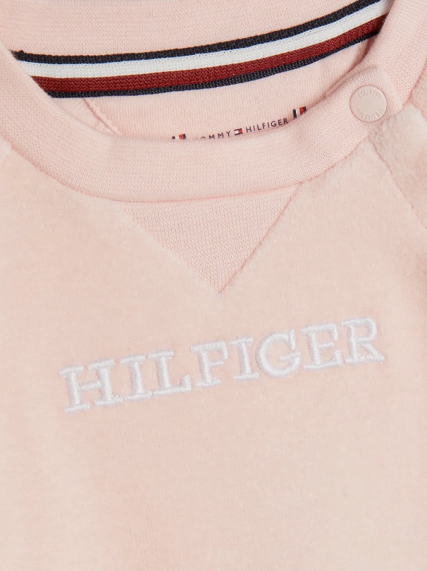 Tommy Hilfiger φορμάκι βελουτέ ροζ KN0KN01665-TJS