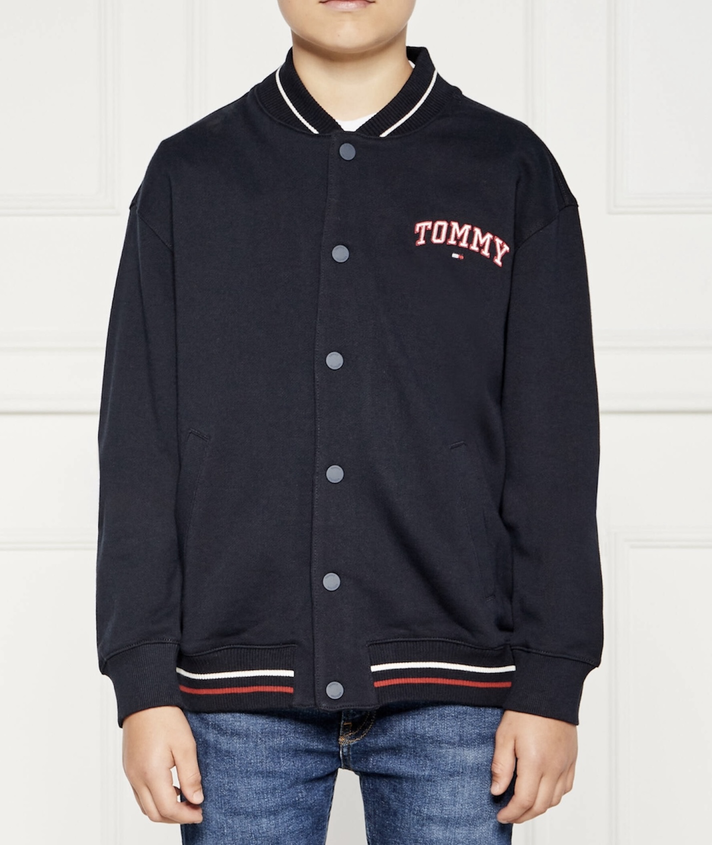 Tommy Hilfiger ζακέτα bomber μπλε KS0KS00570-DW5