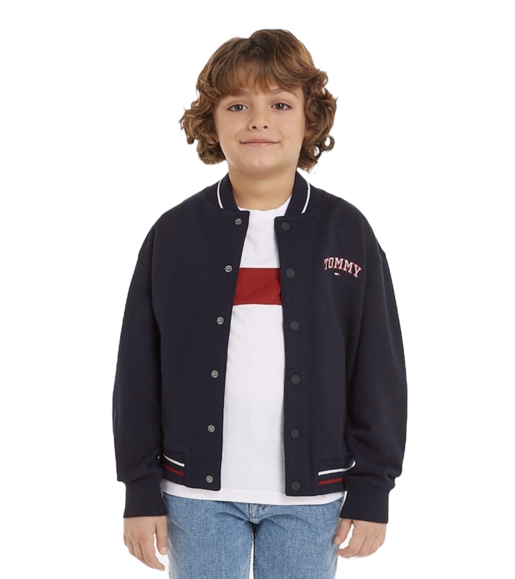 Tommy Hilfiger ζακέτα bomber μπλε KS0KS00570-DW5