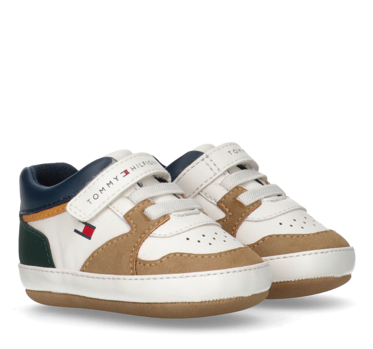 Tommy Hilfiger sneaker αγκαλιάς λευκό μπεζ T0B9-33620-1755Y913