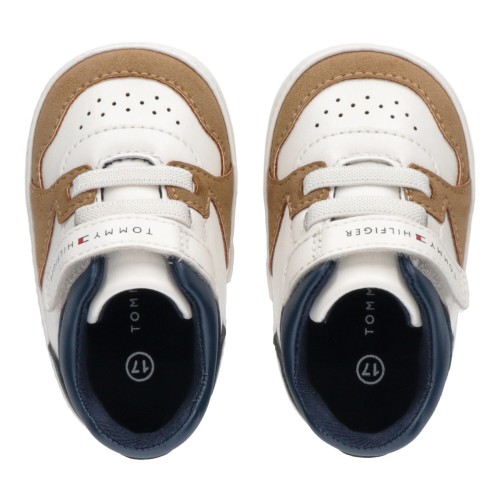 Tommy Hilfiger sneaker αγκαλιάς λευκό μπεζ T0B9-33620-1755Y913