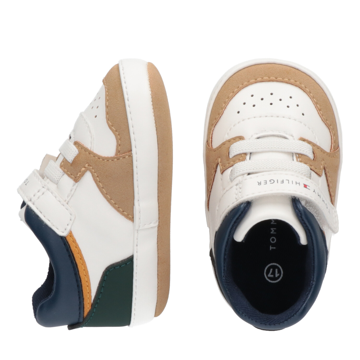 Tommy Hilfiger sneaker αγκαλιάς λευκό μπεζ T0B9-33620-1755Y913