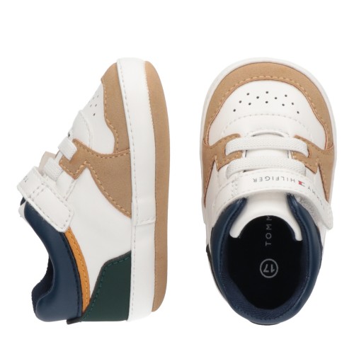 Tommy Hilfiger sneaker αγκαλιάς λευκό μπεζ T0B9-33620-1755Y913