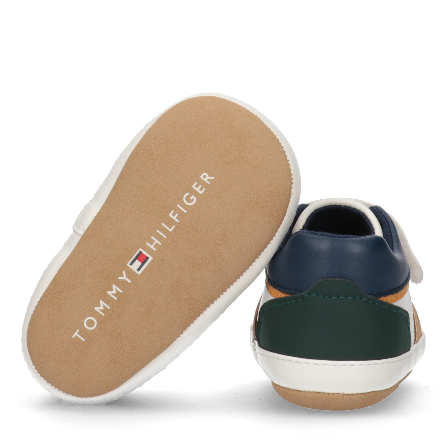 Tommy Hilfiger sneaker αγκαλιάς λευκό μπεζ T0B9-33620-1755Y913