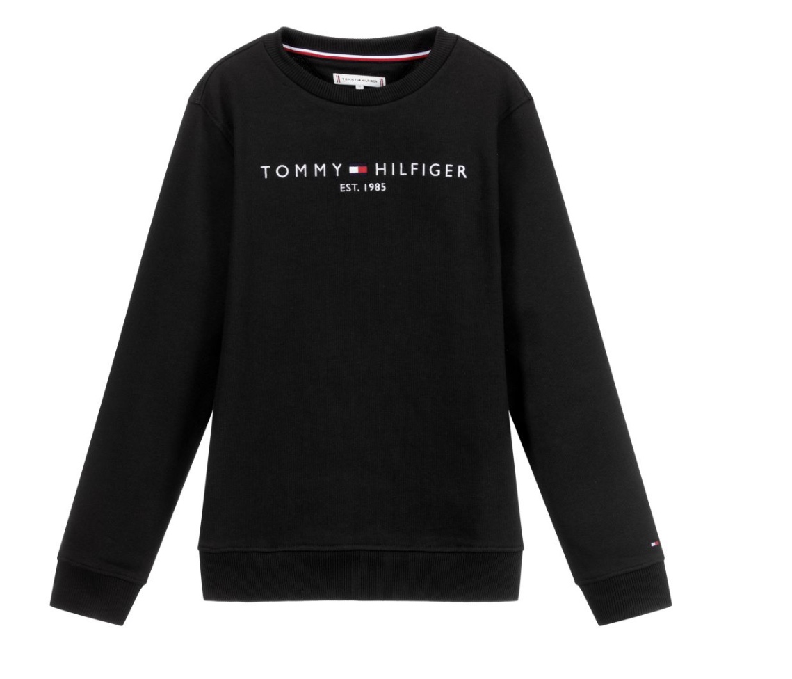 Tommy Hilfiger φούτερ μαύρο KS0KS00212-BDS