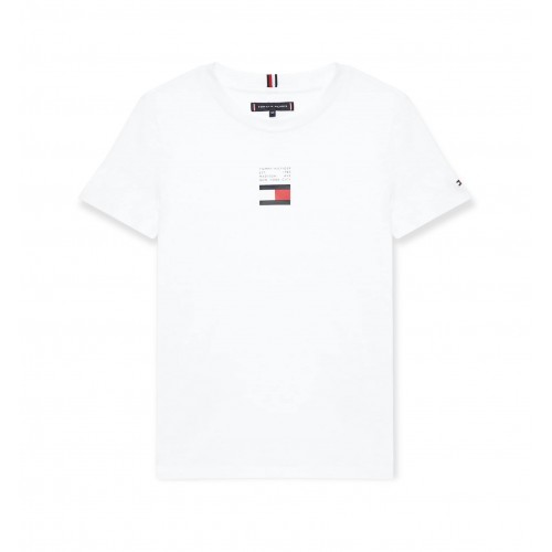 Tommy Hilfiger μπλούζα λευκή KB0KB08033-YBR