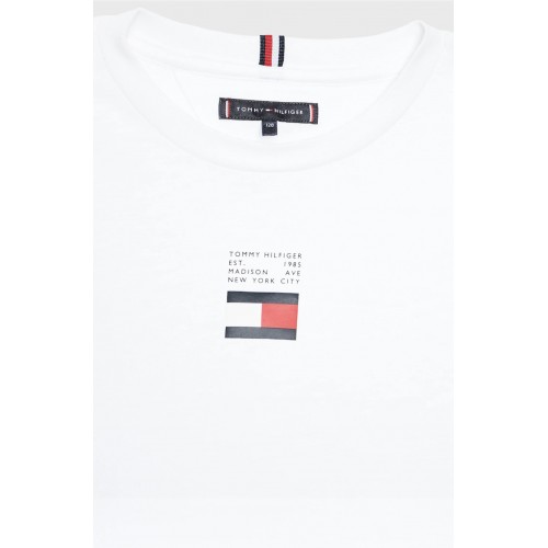 Tommy Hilfiger μπλούζα λευκή KB0KB08033-YBR