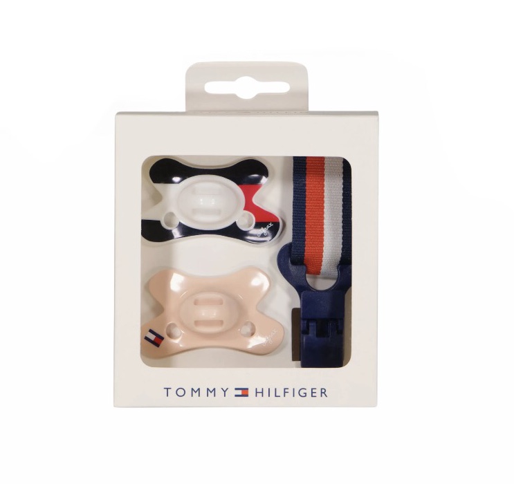 Tommy Hilfiger πιπίλες από σιλικόνη ροζ μπλε 0-6m KN0KN01602-TOI