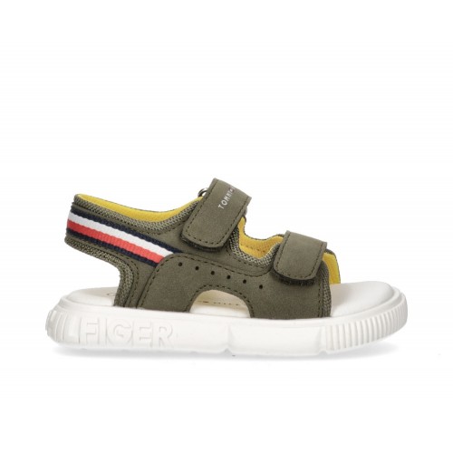 Tommy Hilfiger πέδιλο χακί T1B2-33424-1692402