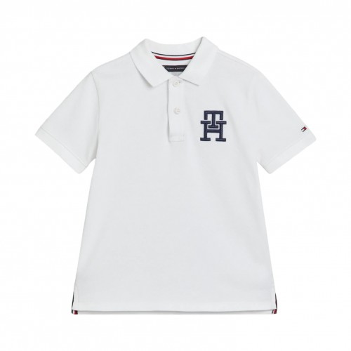 Tommy Hilfiger μπλούζα πόλο λευκή KB0KB08853-YBR